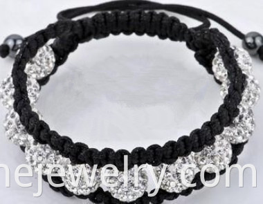 Crystal Pave Beads Bracelet